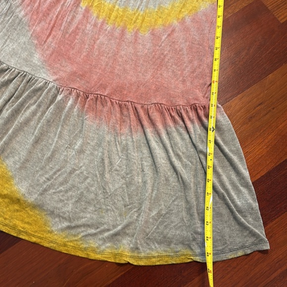 Lily Rose maxi tie dye dress - spaghetti straps - sleeveless - beach - size M - Picture 7 of 12